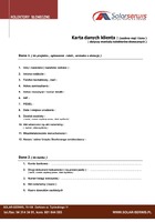 karta danych klienta